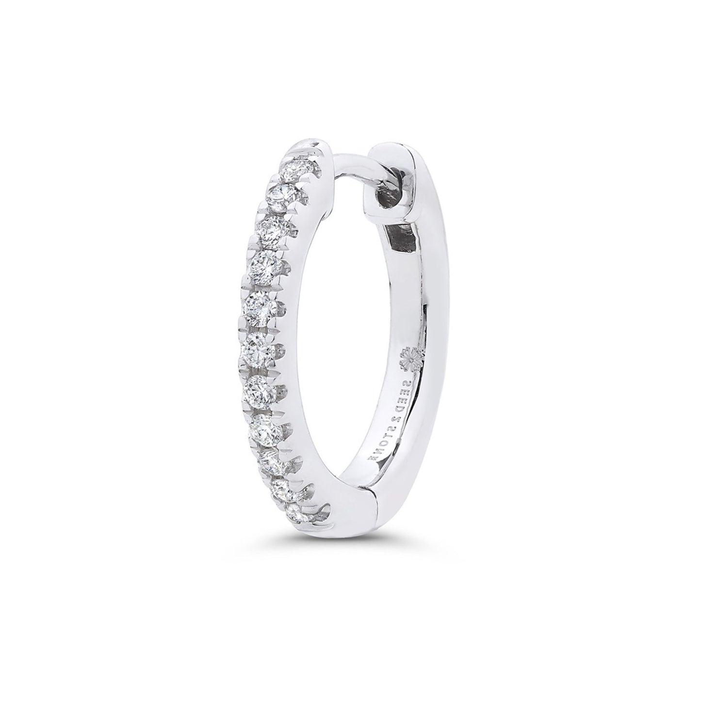Pavé-All-Day Single Hoop