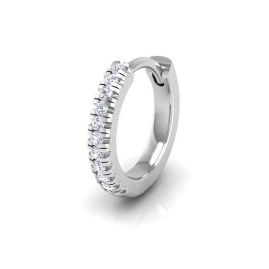 Pavé-All-Day Diamond Single Hoop