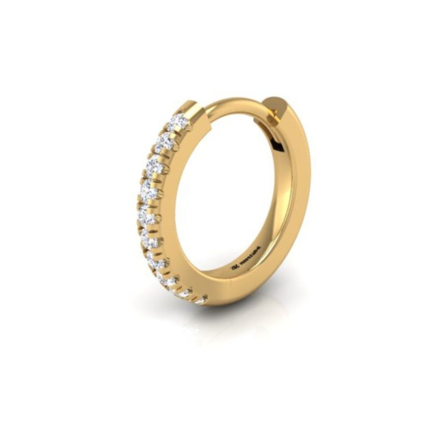 Pavé-All-Day Diamond Single Hoop