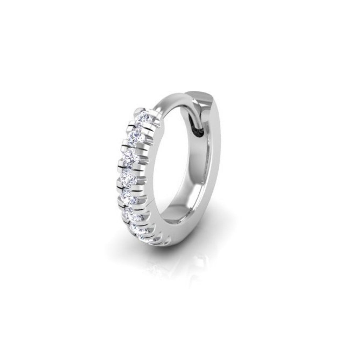 Pavé-All-Day Diamond Single Hoop