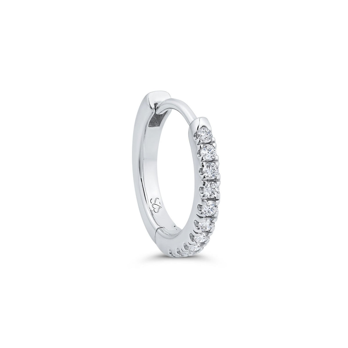 Pavé-All-Day Diamond Single Hoop