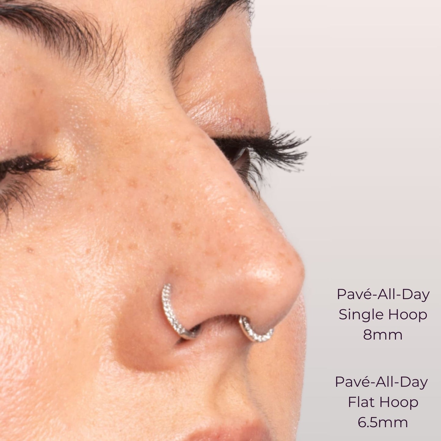 Pavé-All-Day Diamond Single Hoop