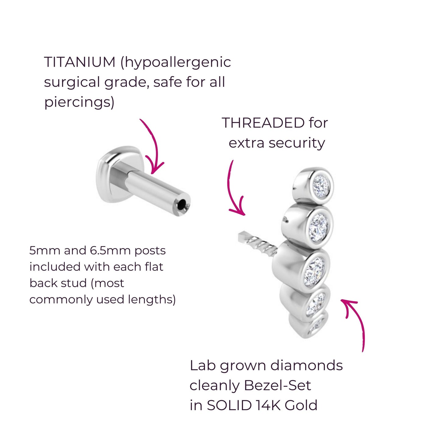 Rockstar Diamond Flat Back Stud