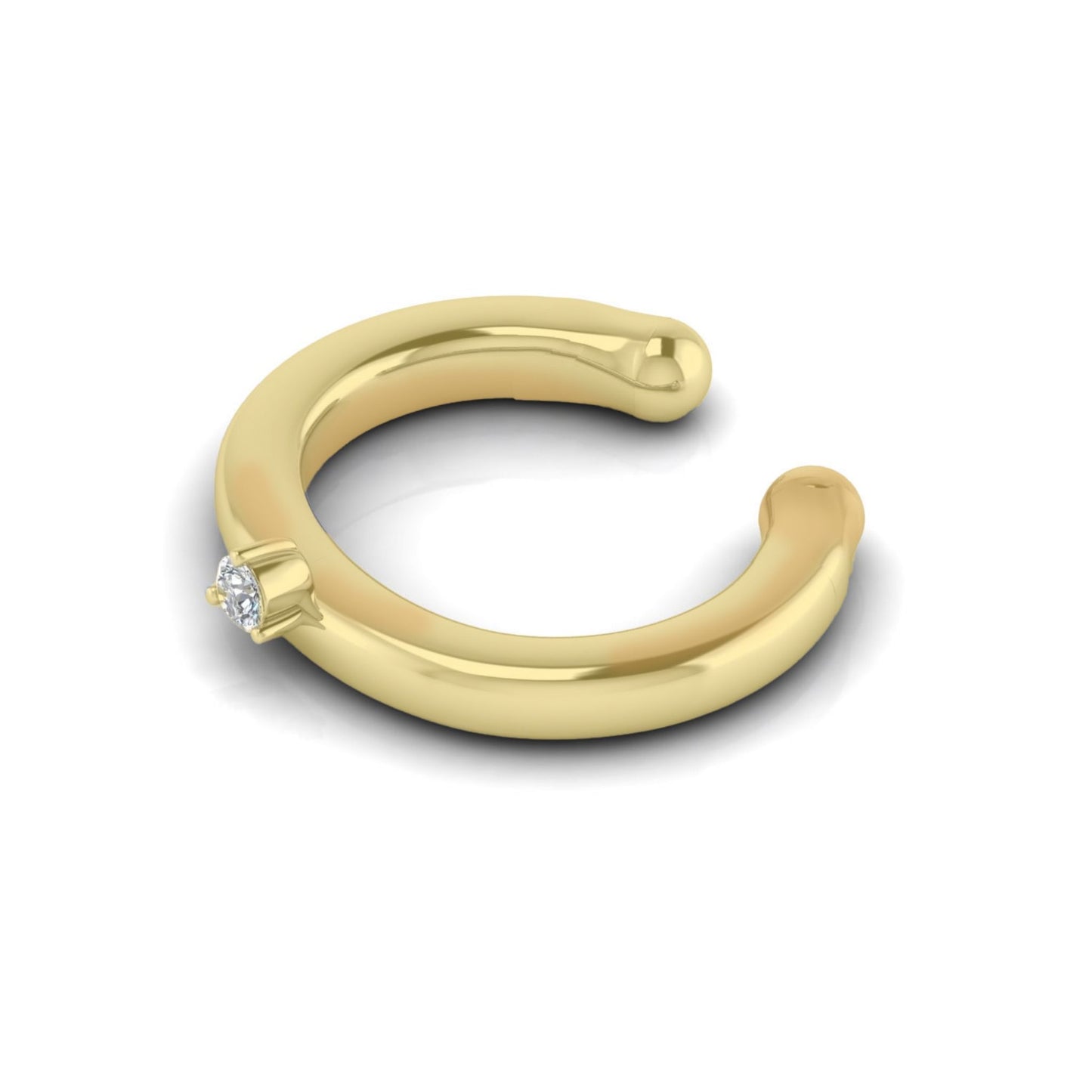 Solo Sparkle Diamond Ear Cuff