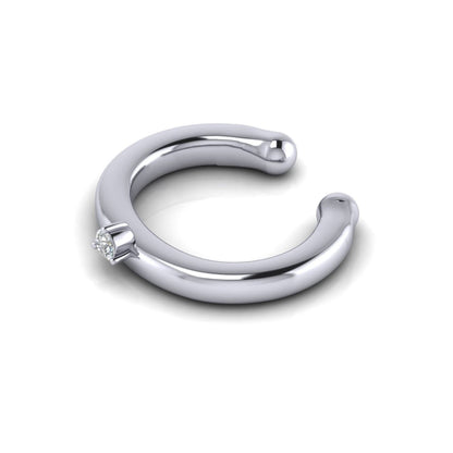 Solo Sparkle Diamond Ear Cuff