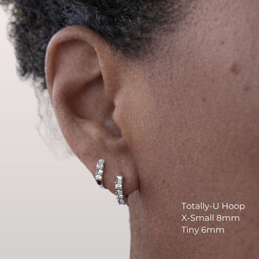 Totally-U Single Diamond Hoop