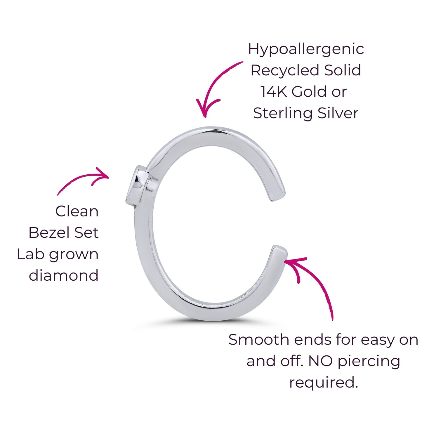 With-the-Band Diamond Ear Cuff