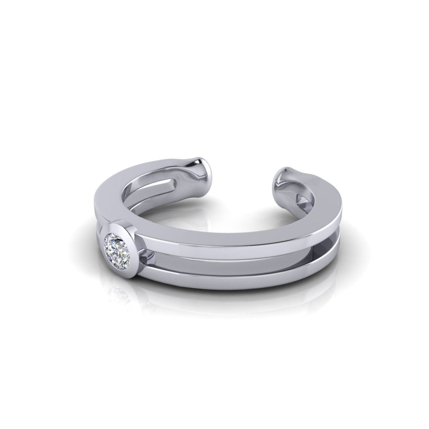 With-the-Band Diamond Ear Cuff