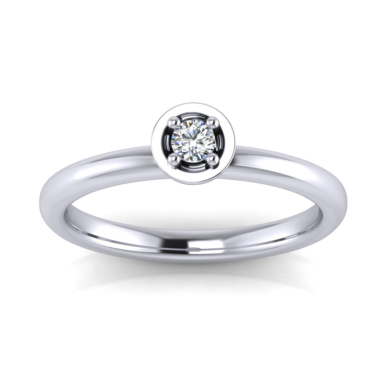 Center of Attention Diamond Stacking Ring