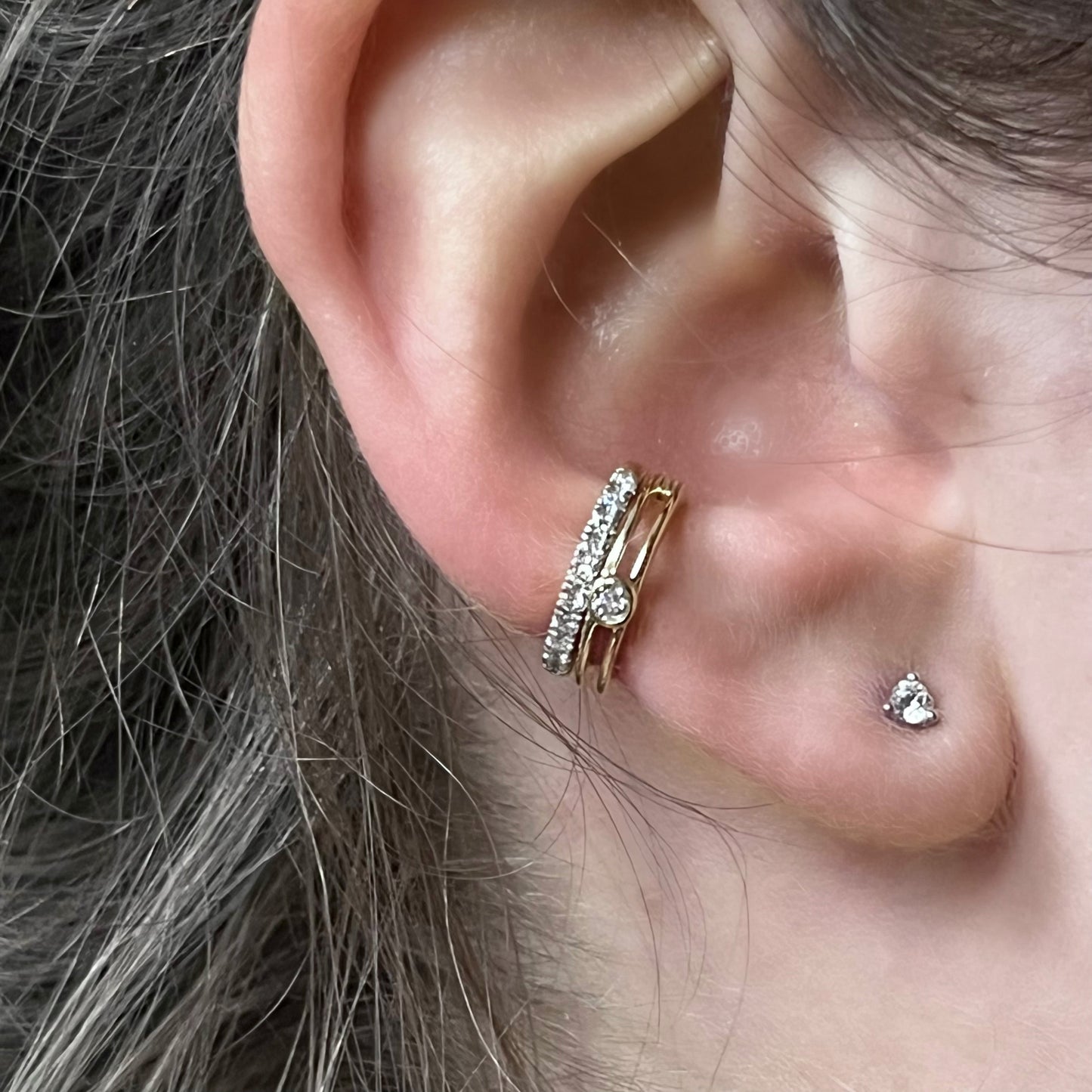 With-the-Band Ear Cuff in 14K Gold