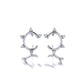 Mini Spiky Oval Earrings