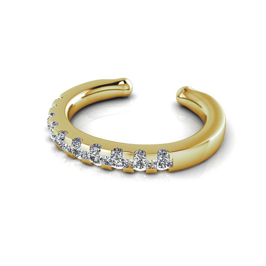 Pavé-All-Day Ear Cuff in 14K Gold