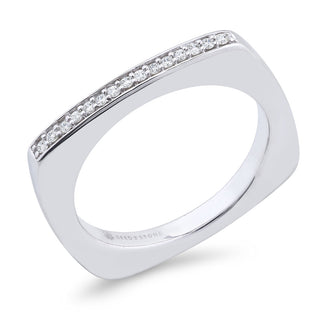 Collete Pave Stacking Ring main image 0