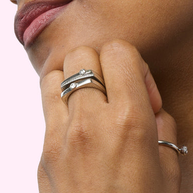 Pavé-All-Day Diamond Stacking Ring